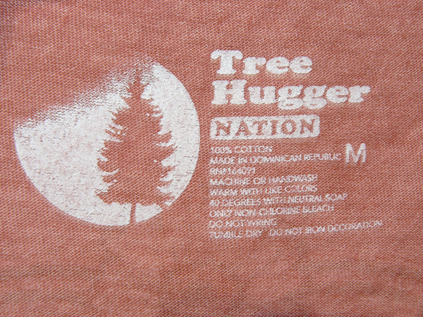 Tree Hugger T-Shirt Size Medium