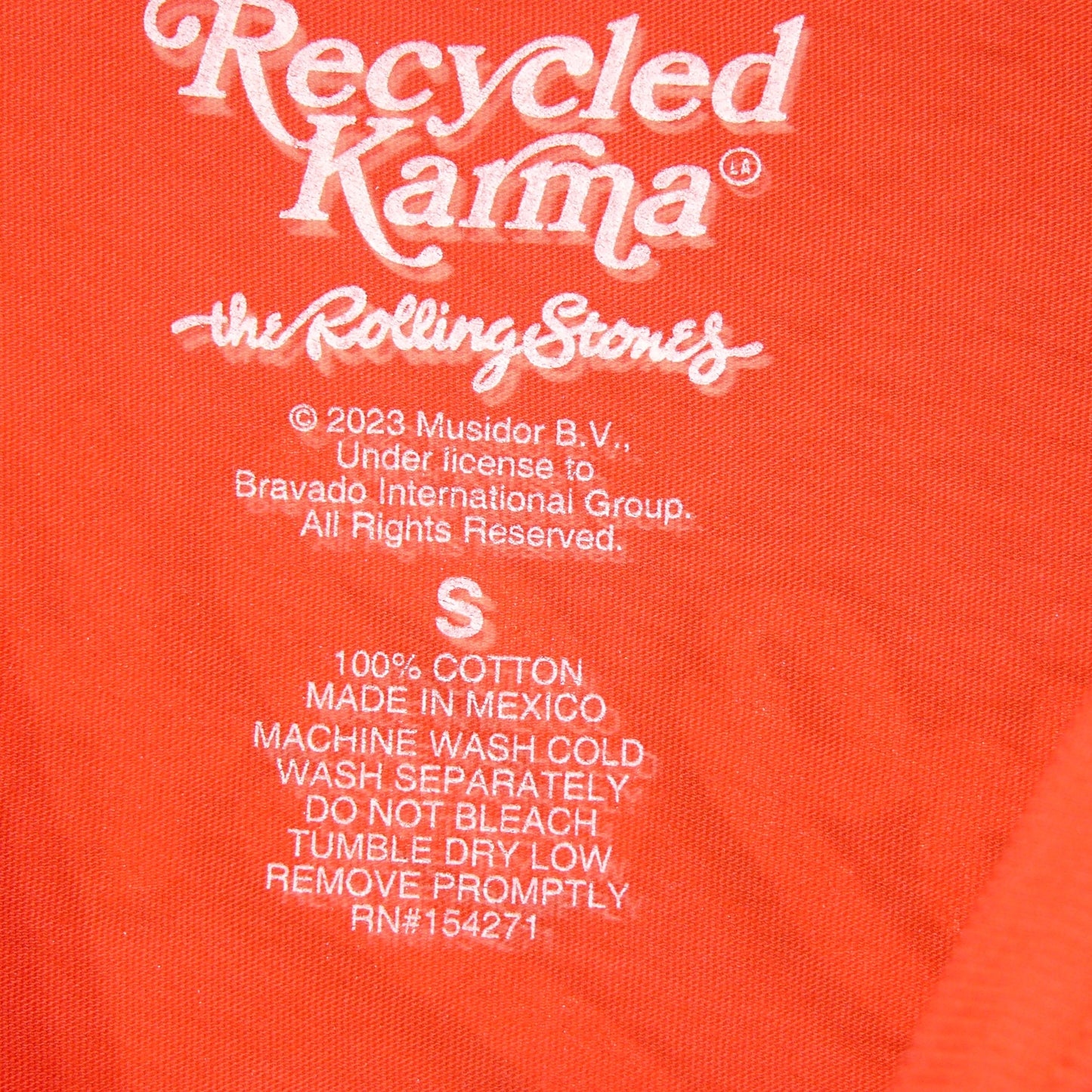 Rolling Stones World Tour T-Shirt SZ. Small by Recycled Karma
