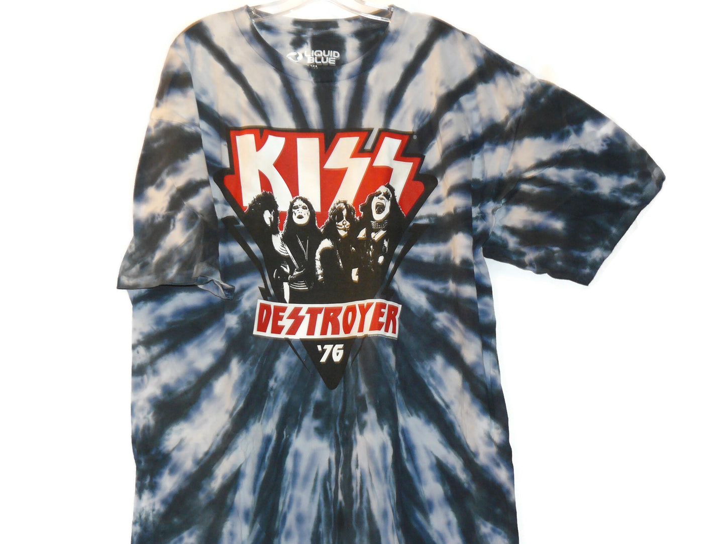 Band T-shirt -KISS Destroyer '76 Tie-Dye Sizes L, XL, 2XL