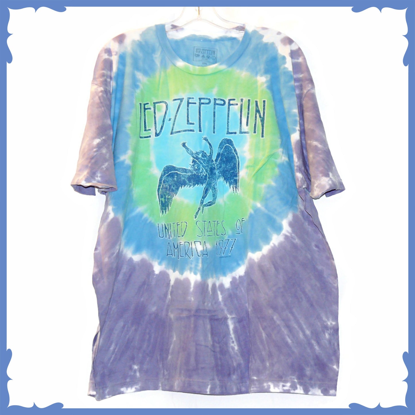 Led Zeppelin Ramble On Tie-Dye T-Shirt Sizes Med, LG, XL, 2X