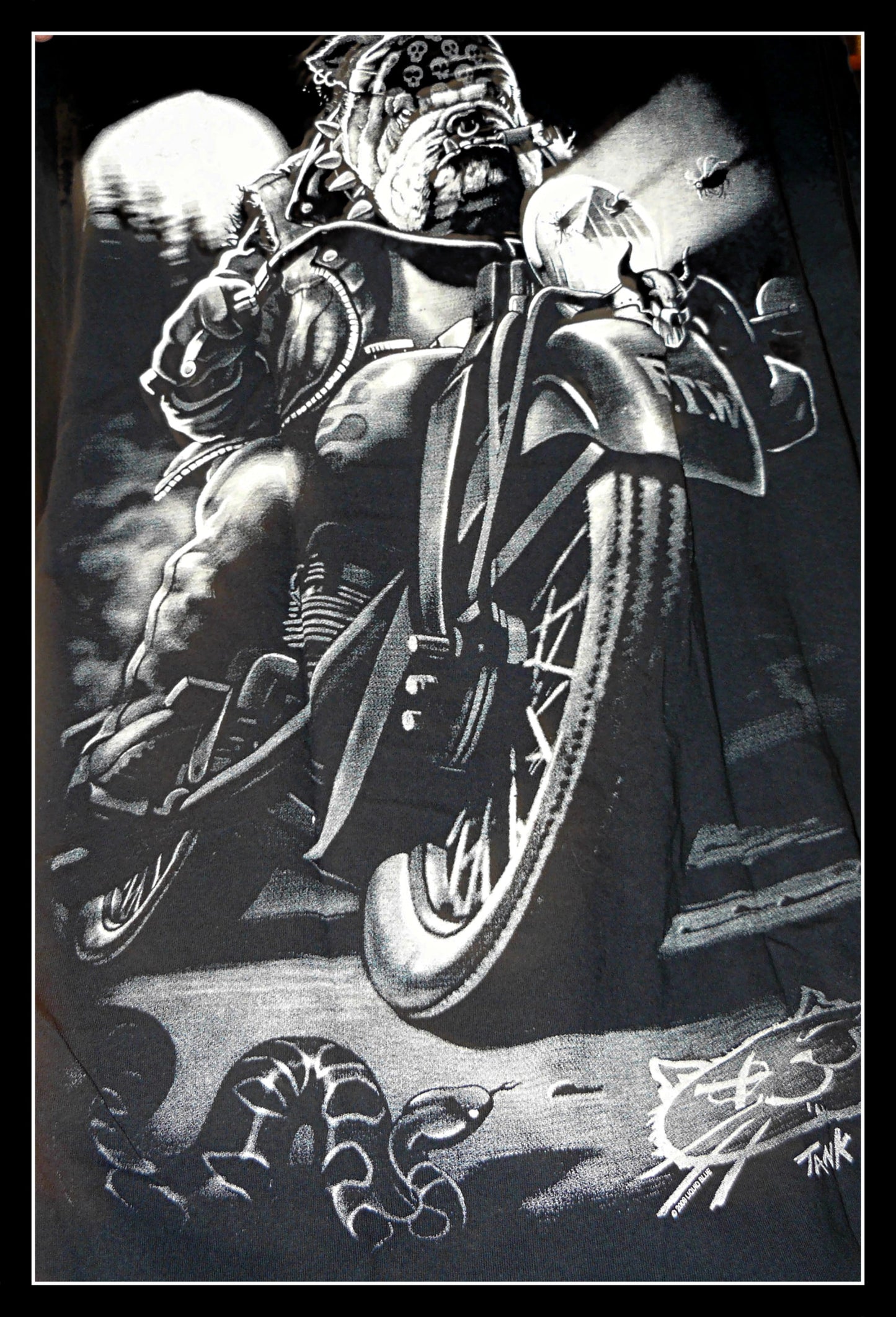 Cats Suck Biker Black T-Shirt Size XL