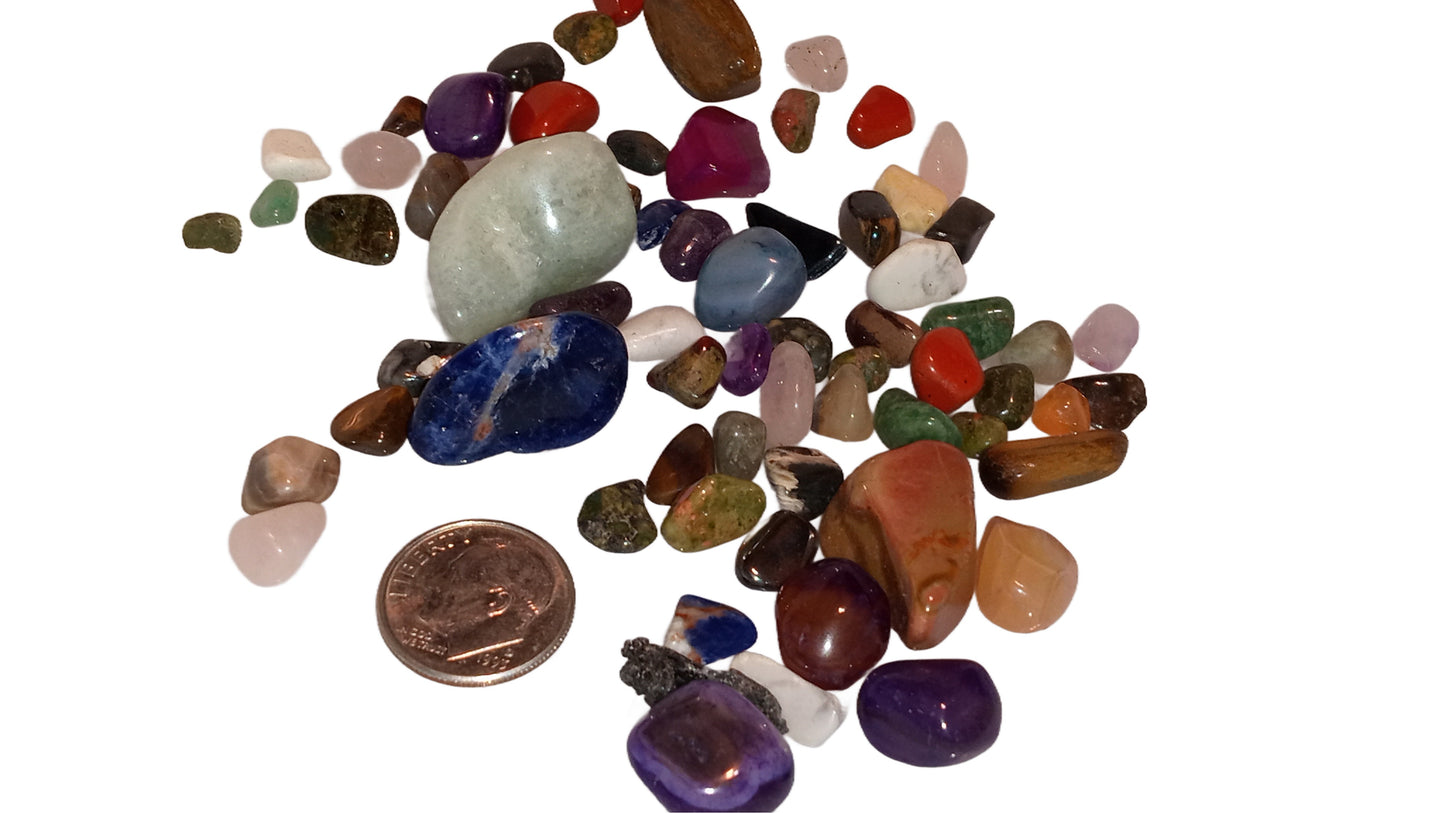 Loose Semi-Precious Tumbled Gemstone Mix
