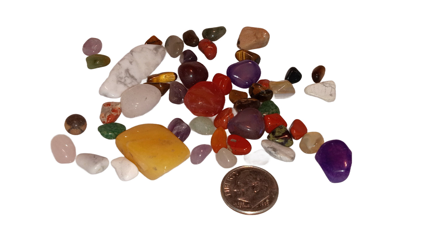 Loose Semi-Precious Tumbled Gemstone Mix