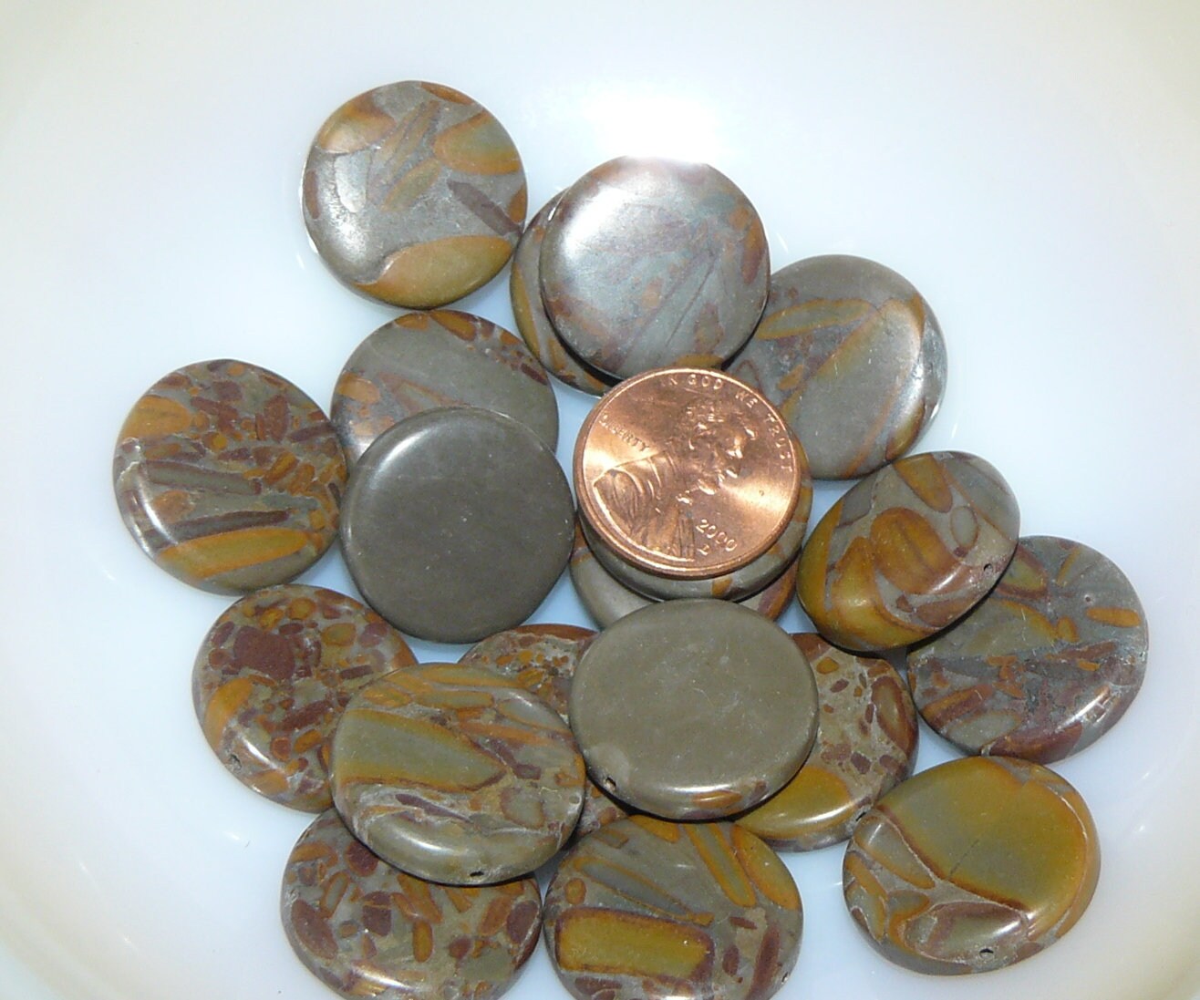 Red Creek Jasper Round Beads 20mm