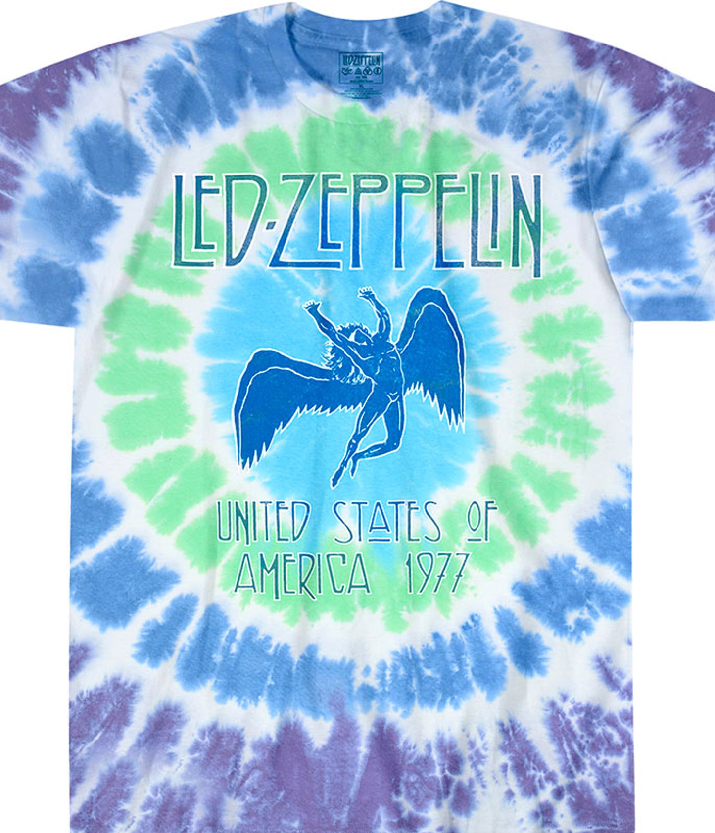 Led Zeppelin Ramble On Tie-Dye T-Shirt Sizes Med, LG, XL, 2X