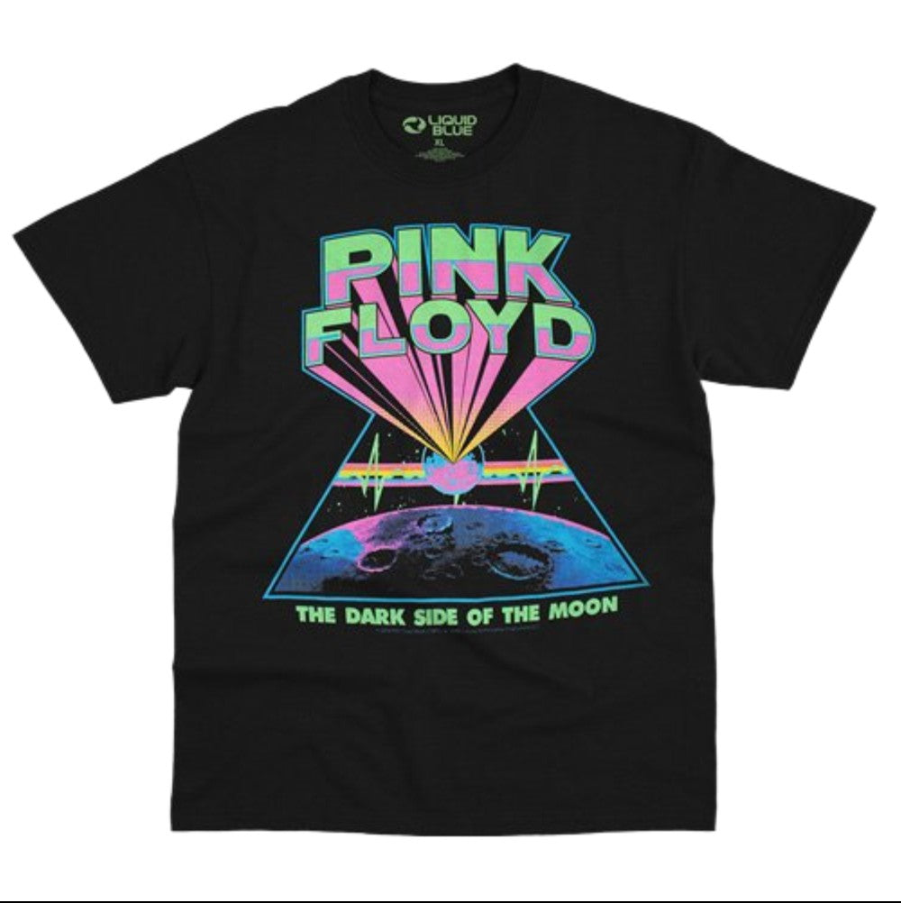 PINK FLOYD-DARK SIDE BLACKLIGHT-GLOWS- T-SHIRT