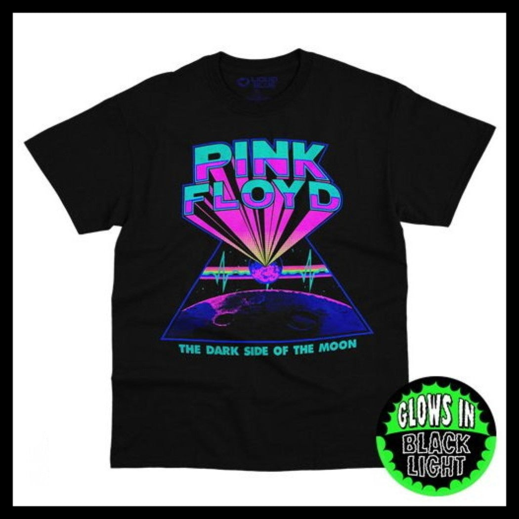 PINK FLOYD-DARK SIDE BLACKLIGHT-GLOWS- T-SHIRT