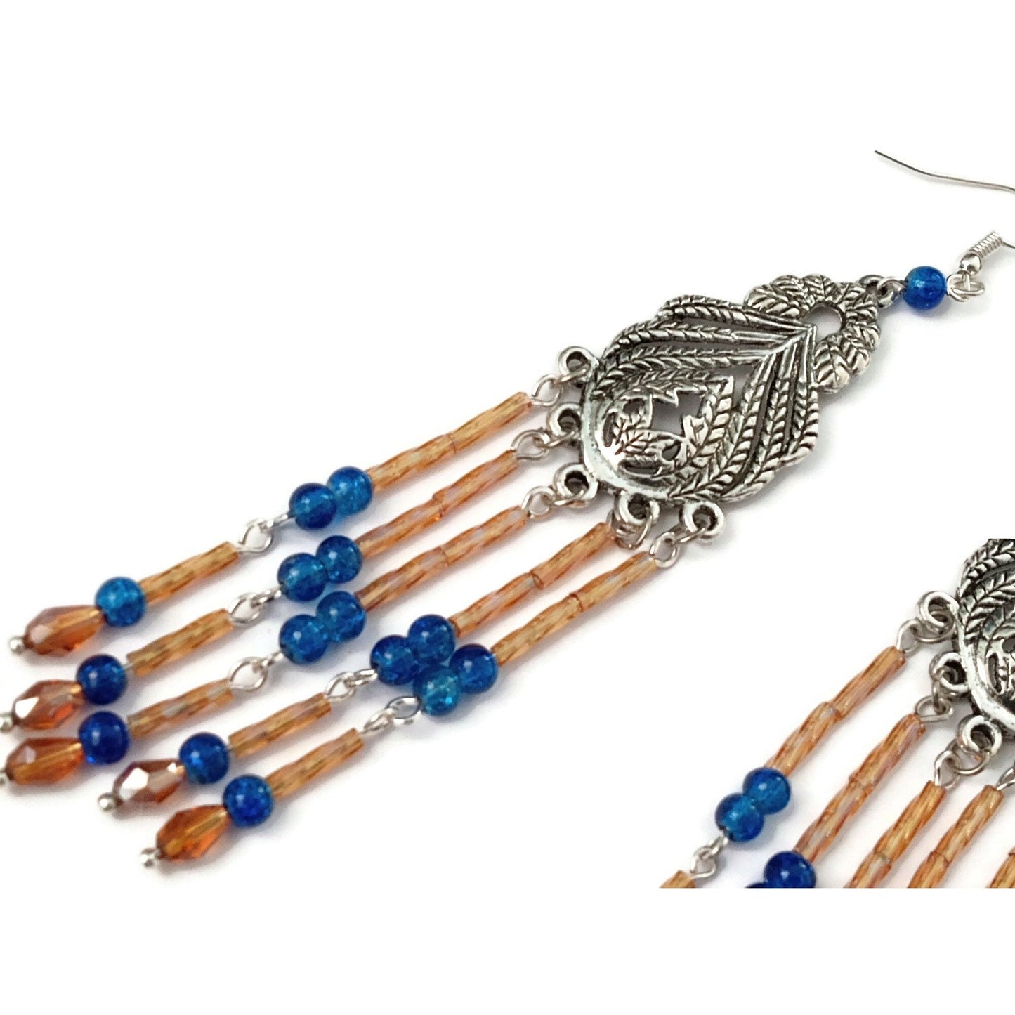 Long Chandelier Earrings