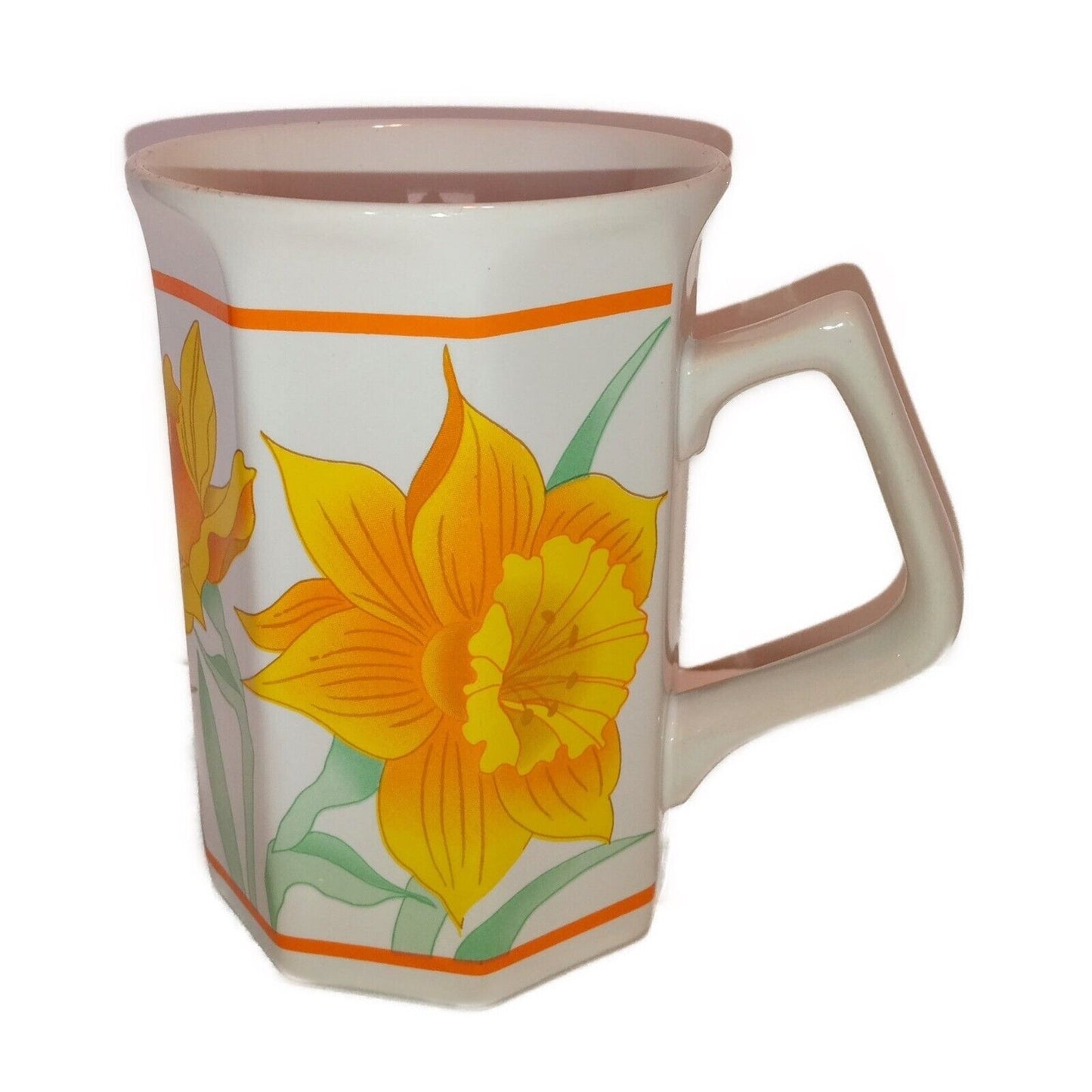 Mount Clemens Yellow and Orange Floral Print Mug