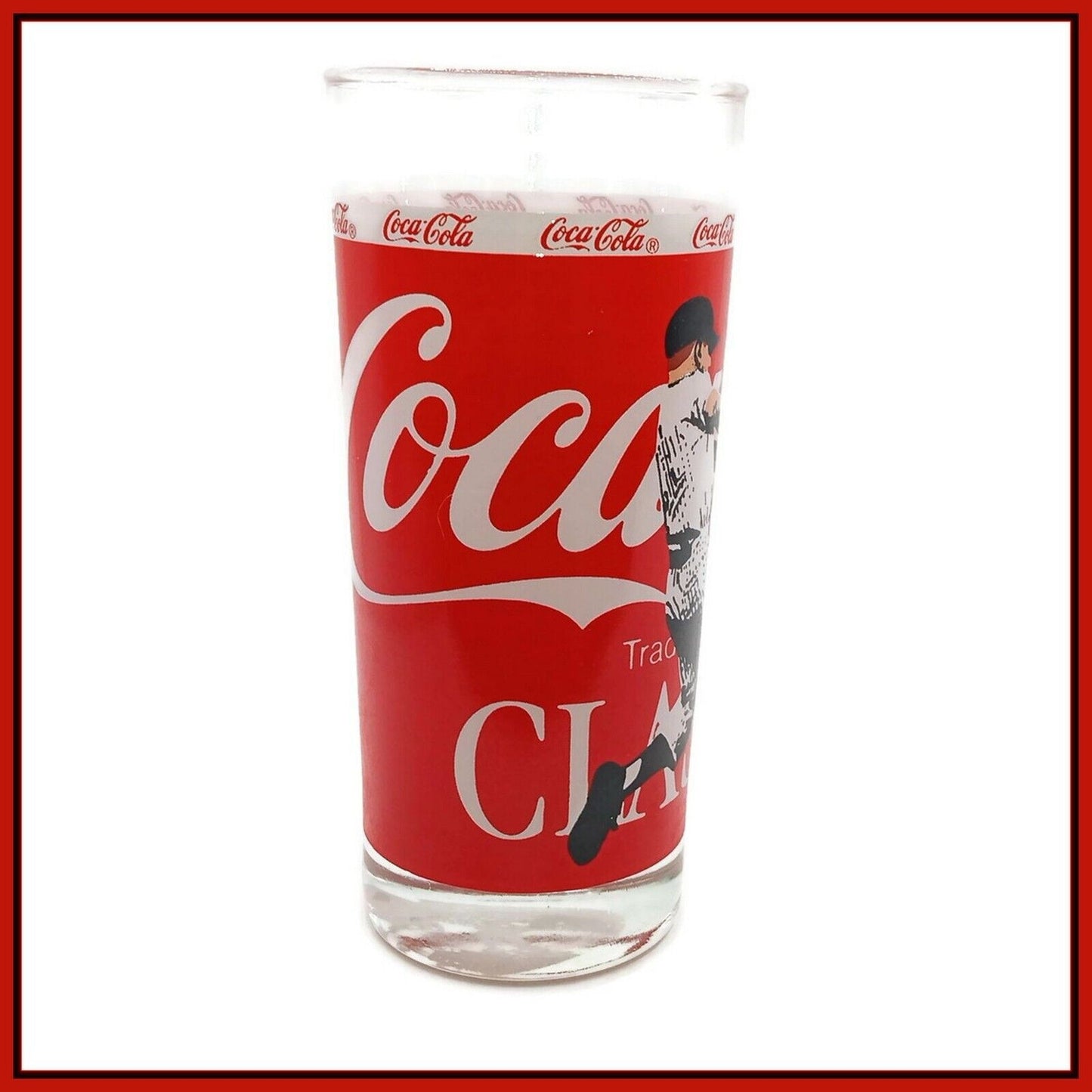 Coca Cola Baseball Player Collector Glass