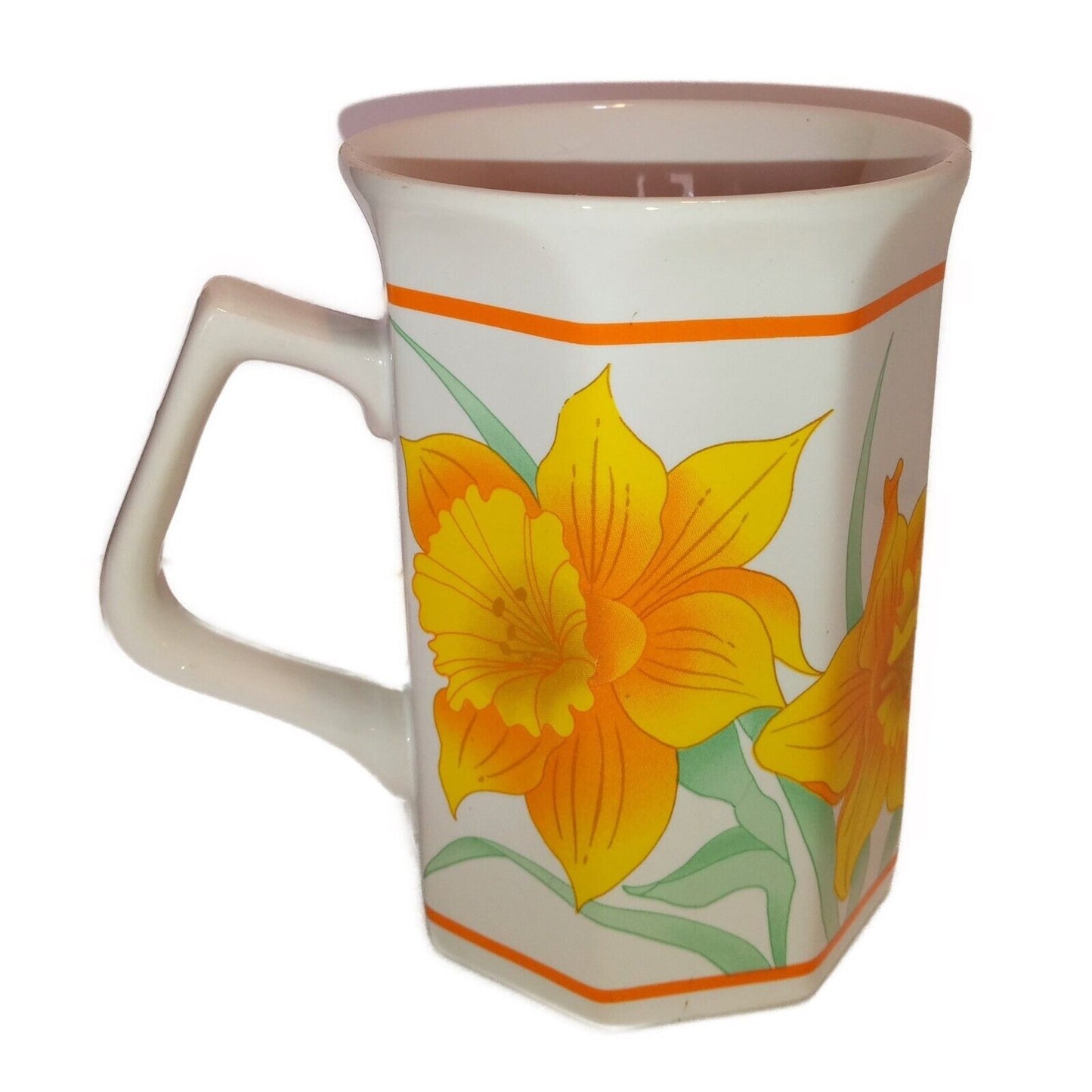 Mount Clemens Yellow and Orange Floral Print Mug