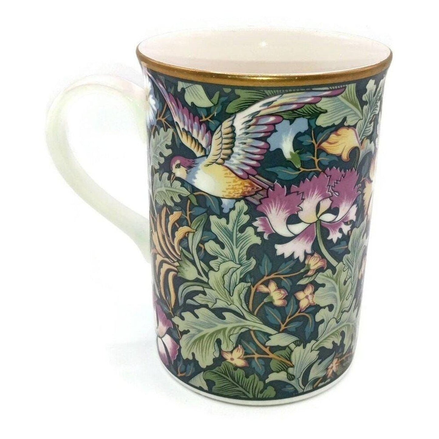 Beautiful Coffee Mug with Birds and Flowers