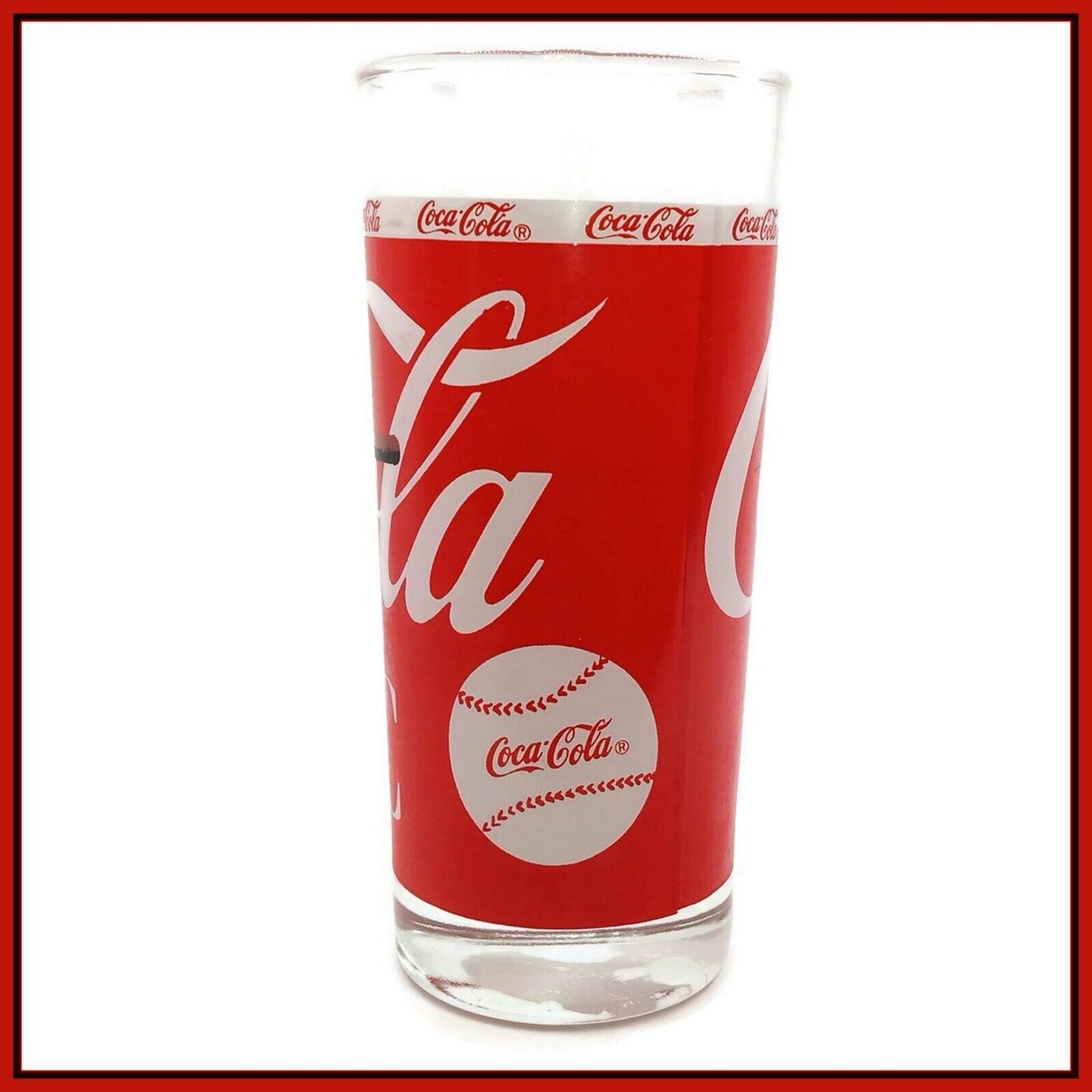 Coca Cola Baseball Player Collector Glass