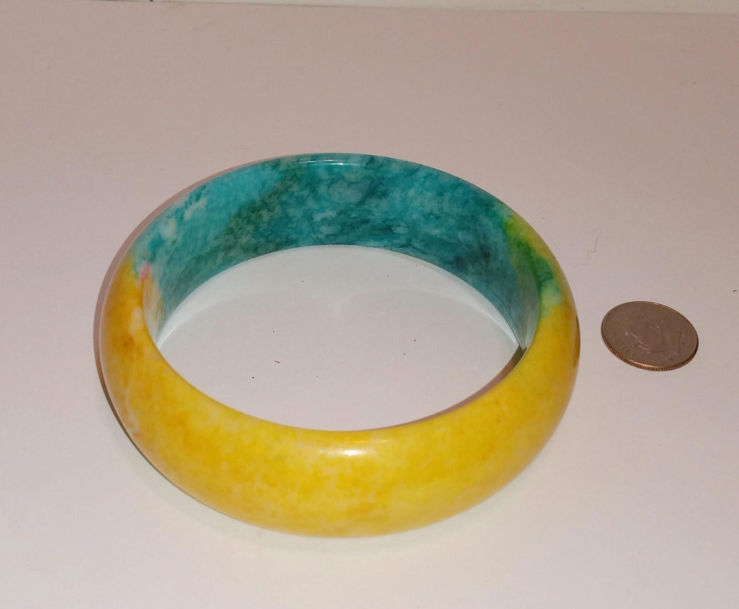Colorful Genuine Jade Bangle Bracelet