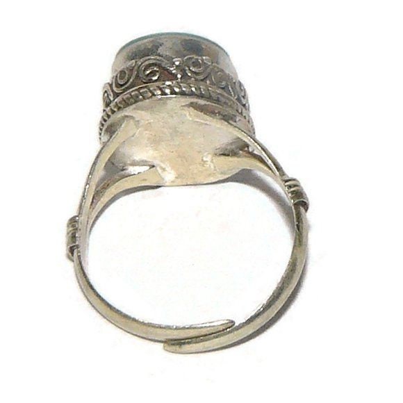 Adjustable Turquoise Sterling Silver Ring