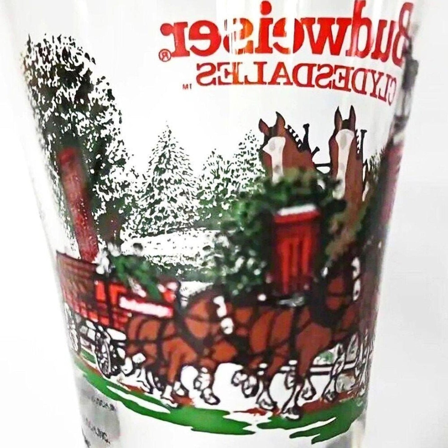 1991 Budweiser Beer Pilsner Drinking Glass