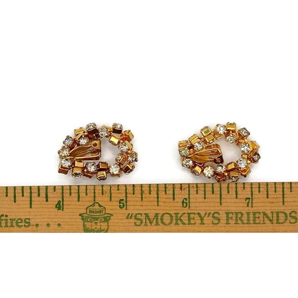Unique Two Sided Rhinestone Earrings
