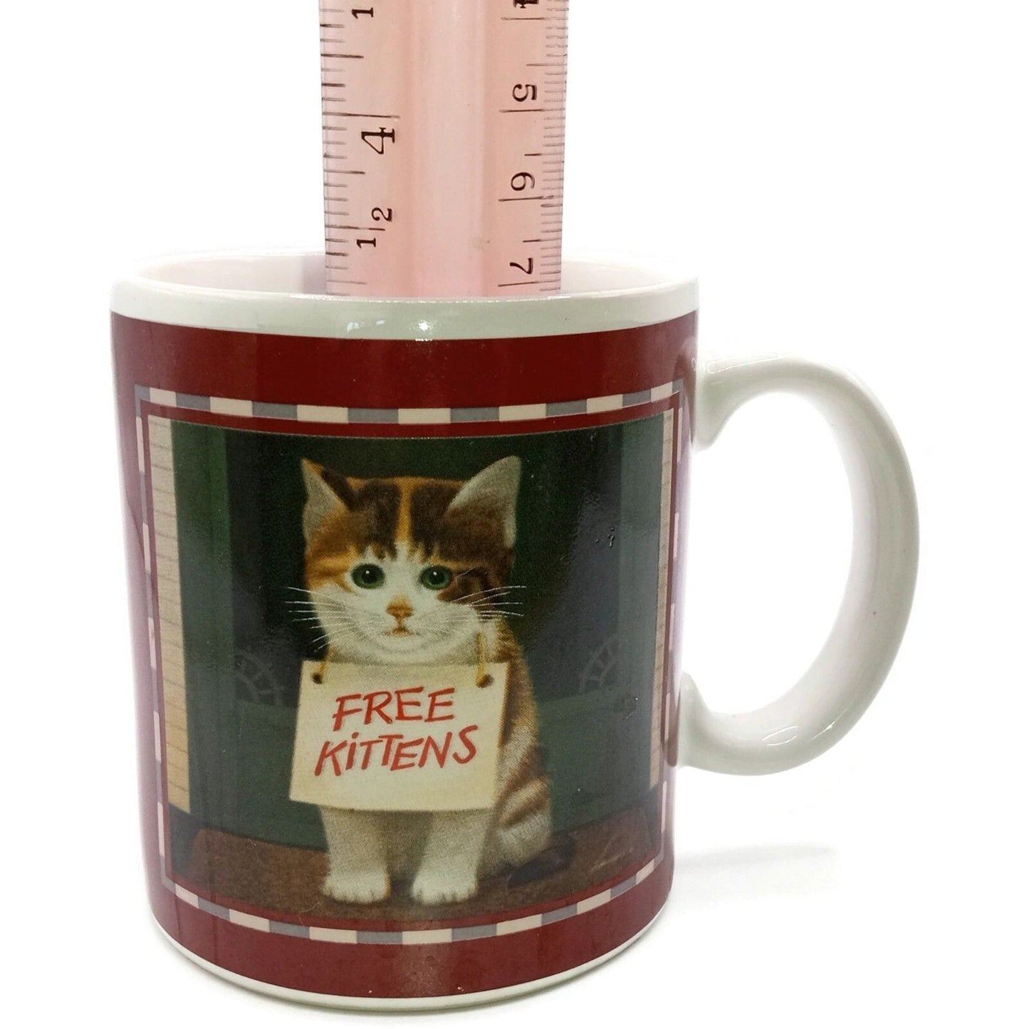 Vintage 1991 Vandor Herrero Free Kitten Coffee Mug