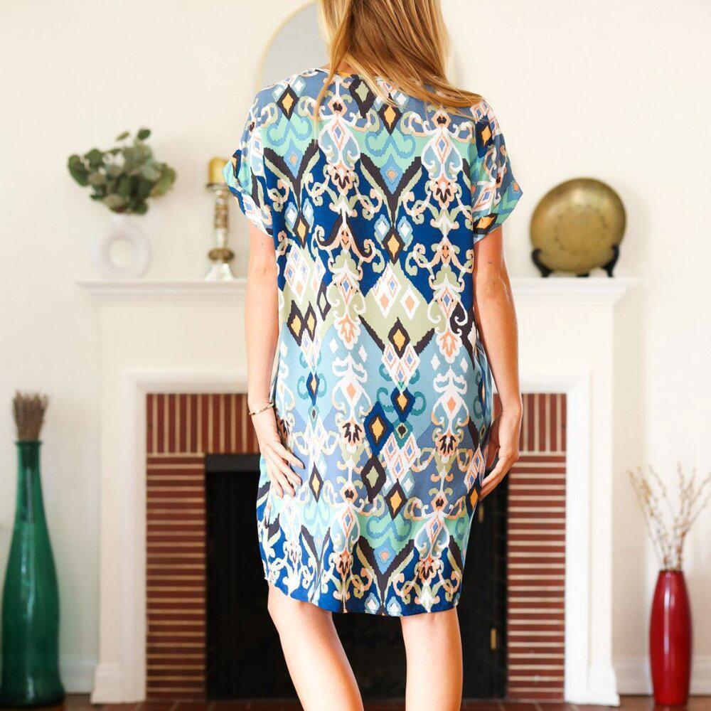 New Boho V Neck Dress by First Love Size 2x