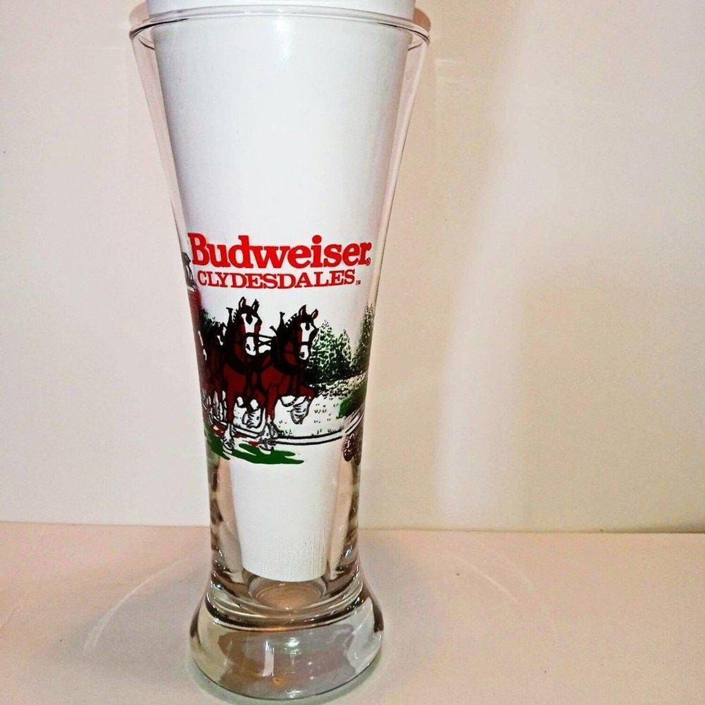 1991 Budweiser Beer Pilsner Drinking Glass