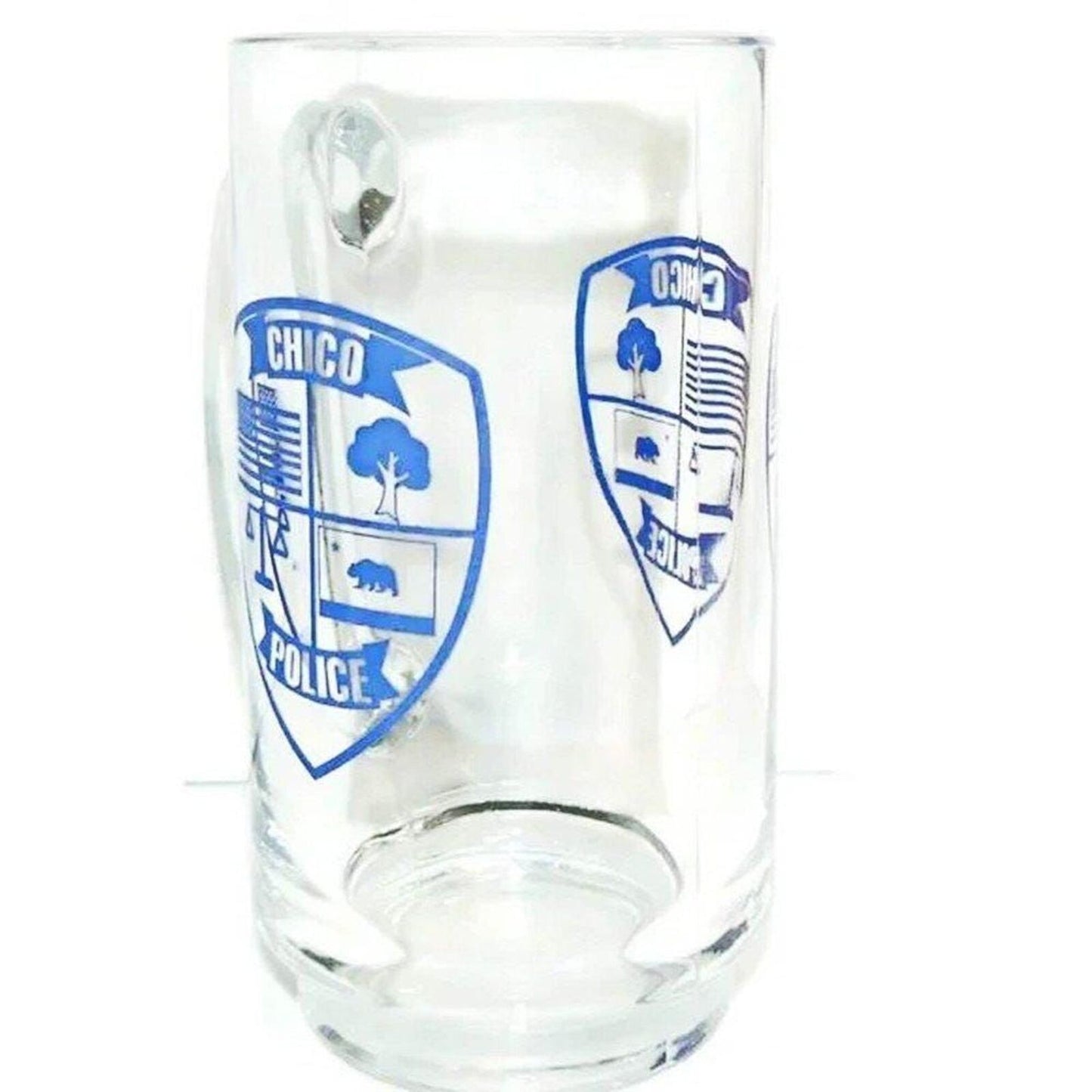 Chico Police Glass Mug, California Beer Mug
