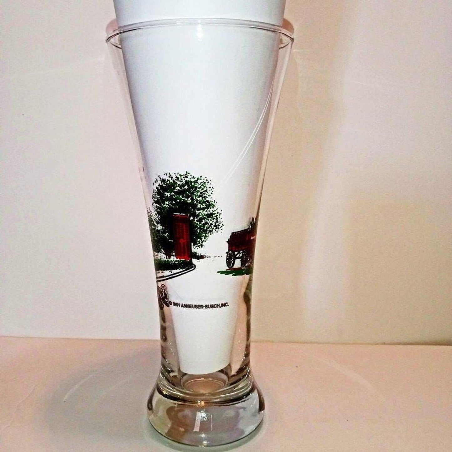 1991 Budweiser Beer Pilsner Drinking Glass