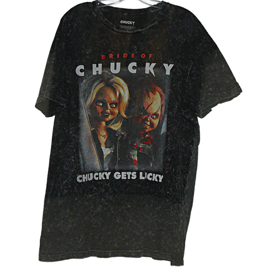 Bride Of Chucky, Chucky Gets Lucky Licensed Adult T-Shirt Size Sz. XL