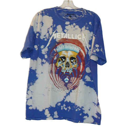 New- Metallica In Vertigo You Will Be Blue Tie-Dye Short Sleeve Tee Shirt 2 sizes