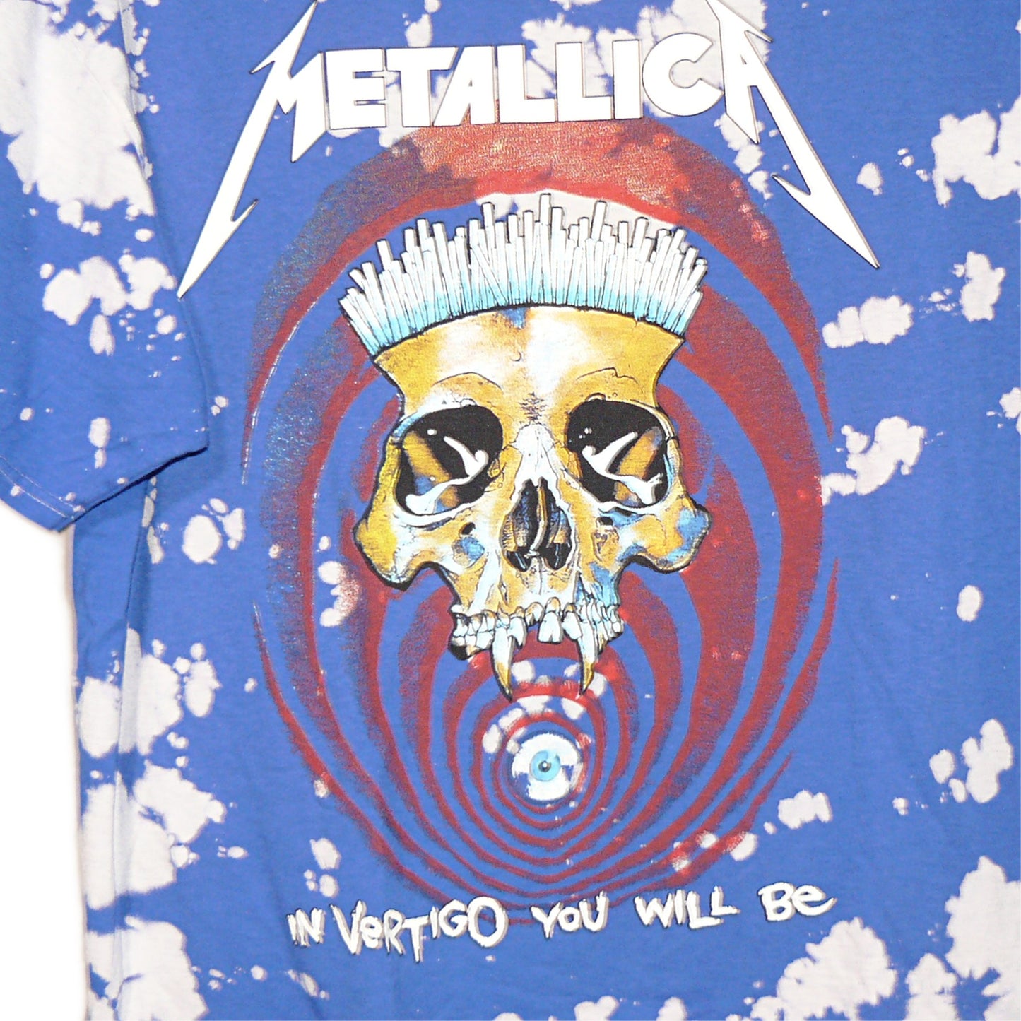 New- Metallica In Vertigo You Will Be Blue Tie-Dye Short Sleeve Tee Shirt 2 sizes