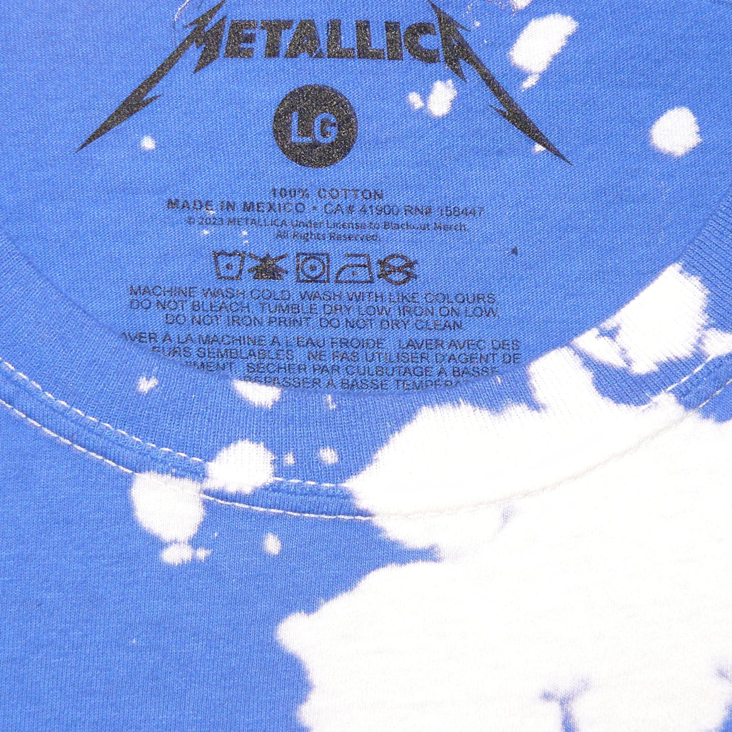 New- Metallica In Vertigo You Will Be Blue Tie-Dye Short Sleeve Tee Shirt 2 sizes