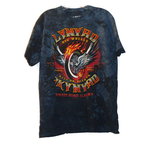 Lynyrd Skynyrd Tie Dye Big Wheels Keep On Turning Size Large