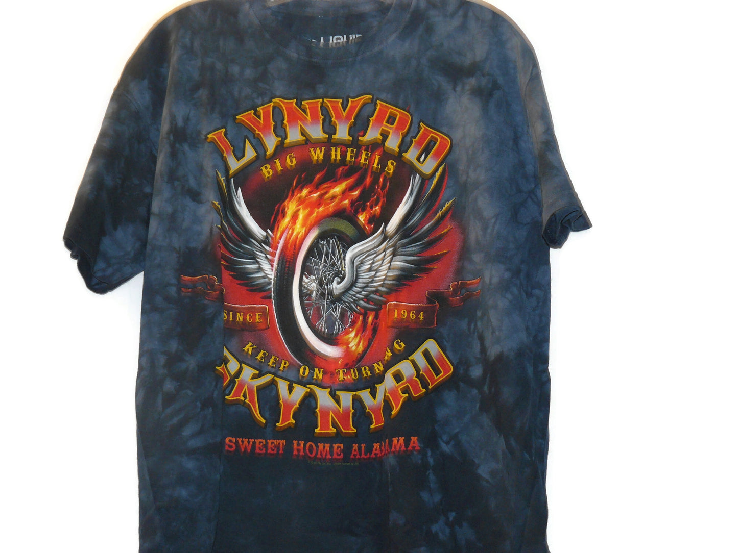 Lynyrd Skynyrd Tie Dye Big Wheels Keep On Turning Size Large