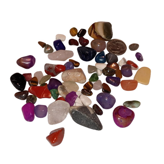 Loose Semi-Precious Tumbled Gemstone Mix