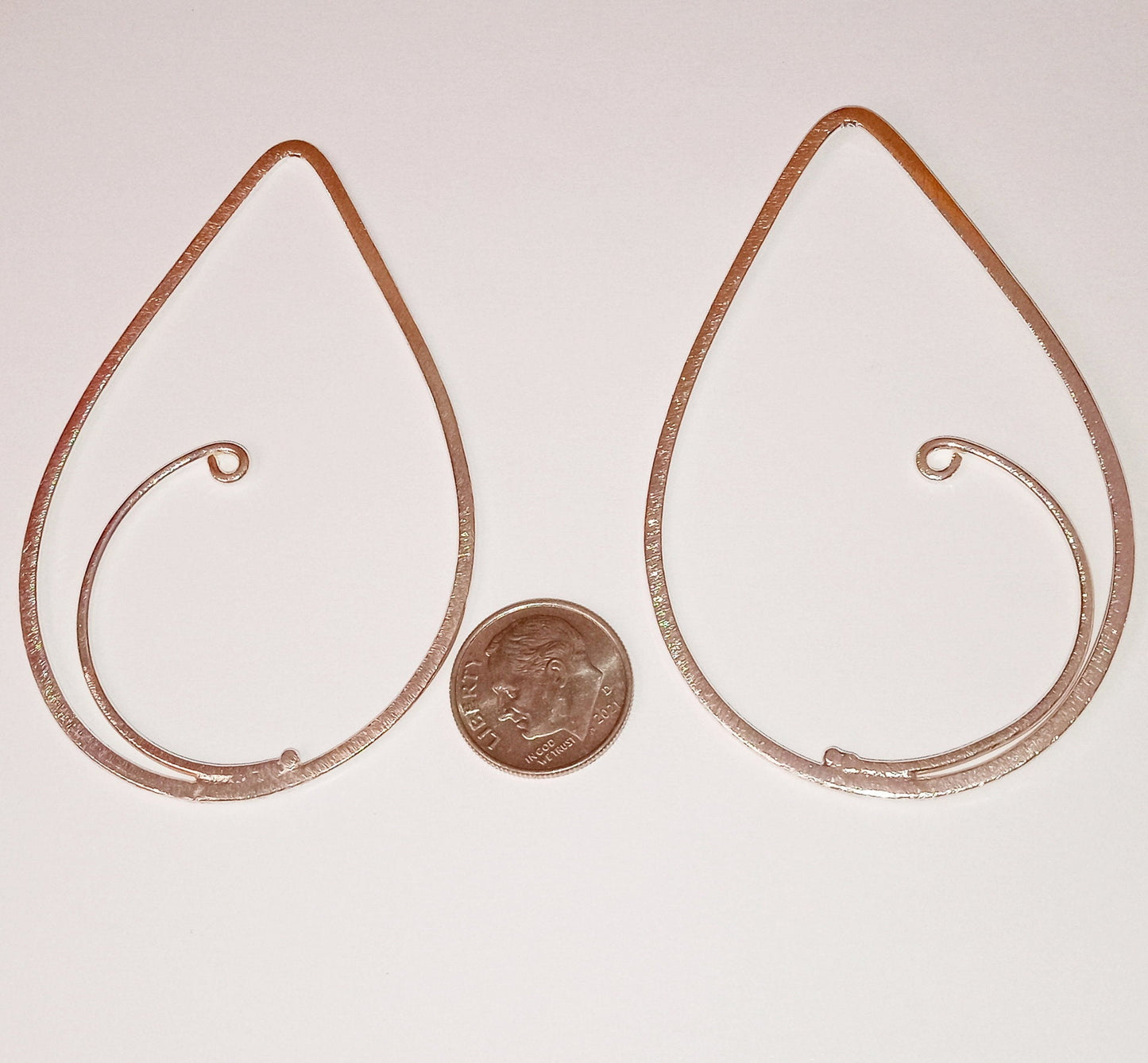Beautiful Large Teardrop Findings Silver or Gold Plated