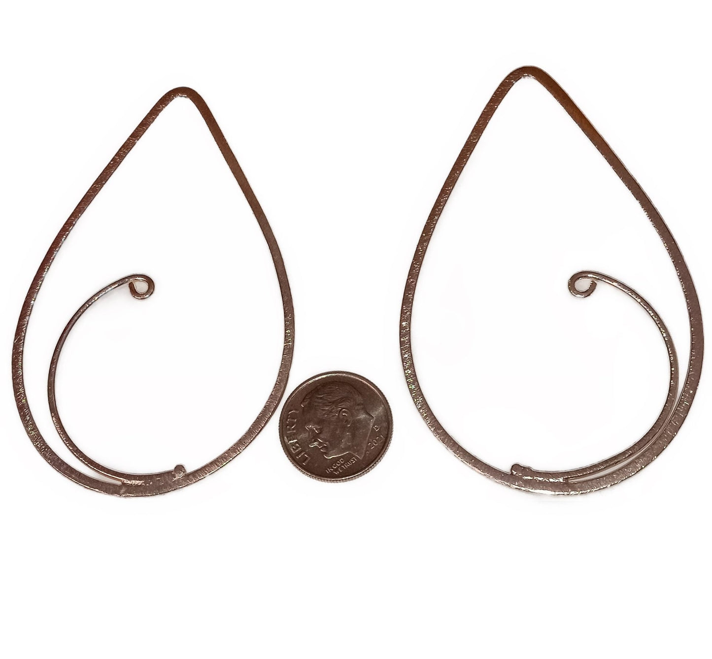 Beautiful Large Teardrop Findings Silver or Gold Plated
