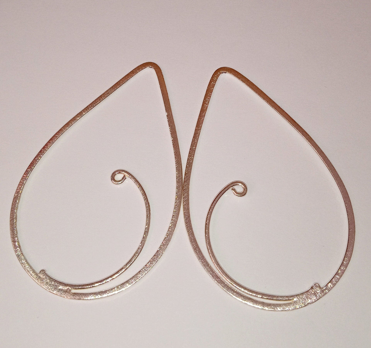 Beautiful Large Teardrop Findings Silver or Gold Plated