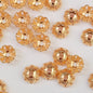 Gold Plated 6mm Fancy Bead Caps