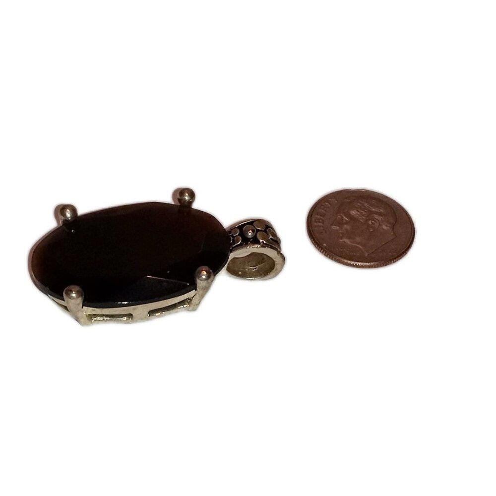 Cats Eye Glass Pendant 29mm x 20mm