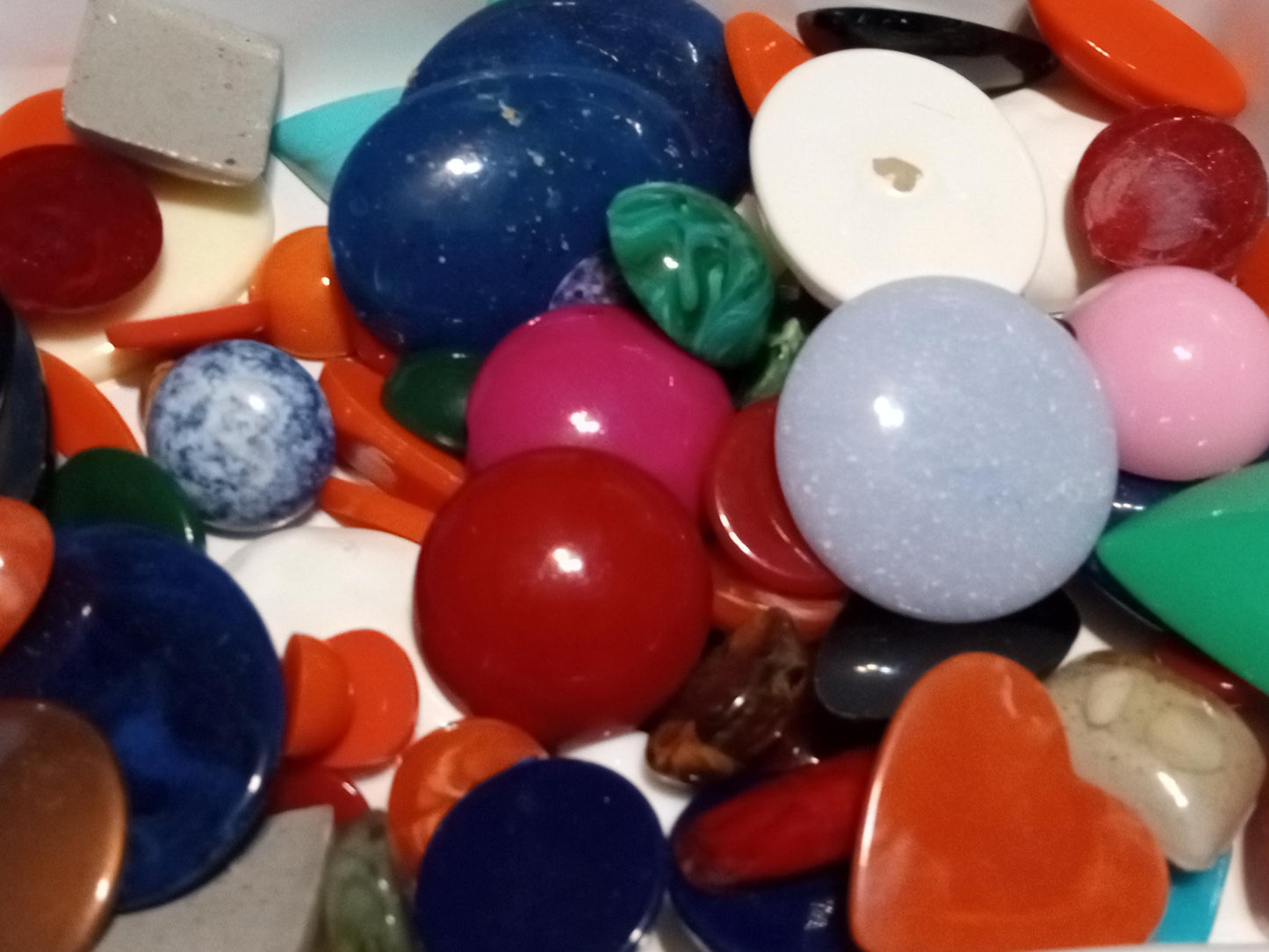 Vintage NOS Lucite Cabochon Mix