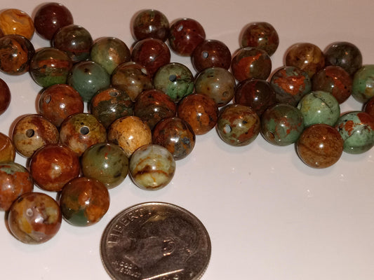Top Quality Round Genuine African Opal Beads