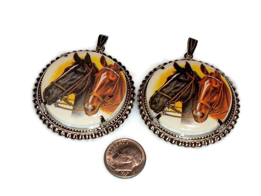 NOS Horse Head Pendant