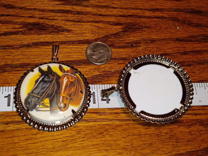 NOS Horse Head Pendant