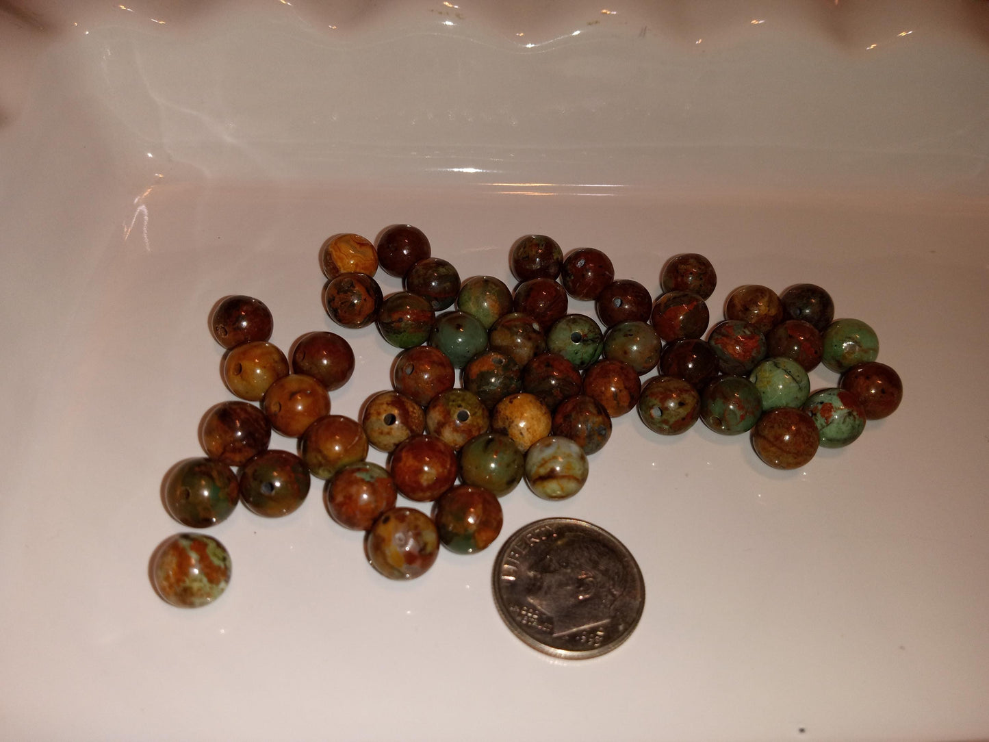 Top Quality Round Genuine African Opal Beads