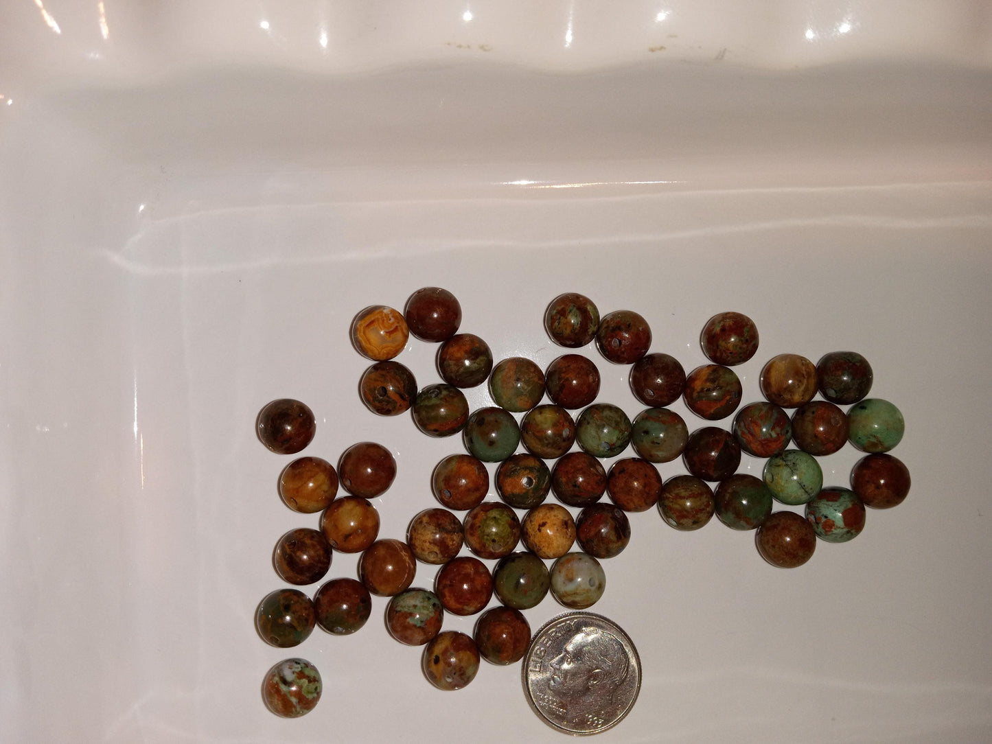 Top Quality Round Genuine African Opal Beads