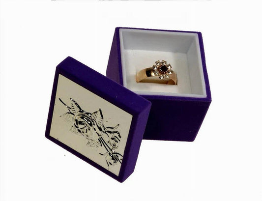 Velour Covered Ring Boxes  2- Colors to choose from