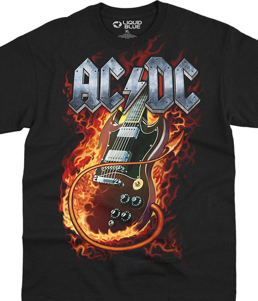 ACDC Thunderstruck Black T-Shirt Sizes L, XL, 2XL