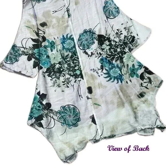 New Beautiful Boho Floral Print Blouse Sizes 3x, 4x, 5x