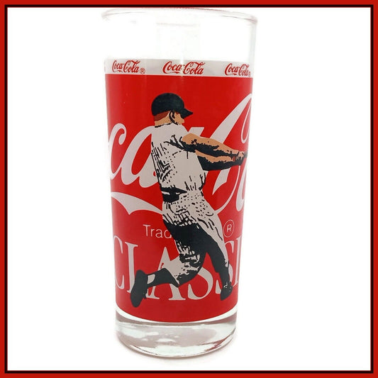 Coca Cola Baseball Player Collector Glass