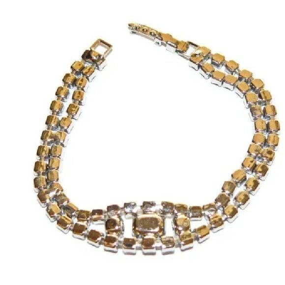 Crystal Two Strand Tennis Bracelet