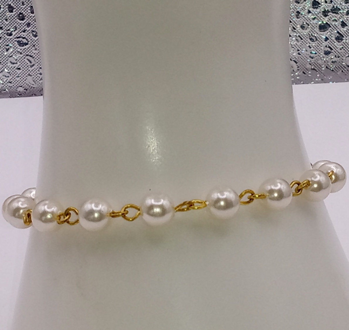 Two (2) Faux Pearl Vintage Bracelets